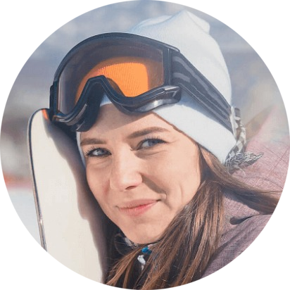 Марина из Кемерово со сноубордом